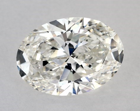 GIA 4.00 Carat H-SI1 Very Good Cut Oval Diamond