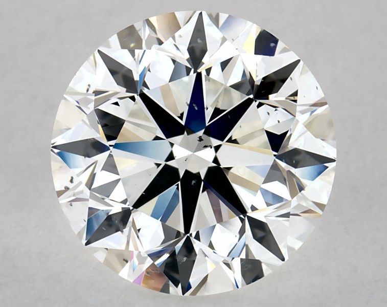 3.01 carat round diamond, H SI1