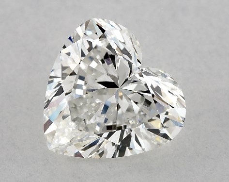 GIA 1.00 Carat G-VS2 Very Good Cut Heart Diamond