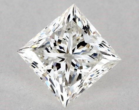 GIA 1.00 Carat H-VS2 Ideal Cut Princess Diamond