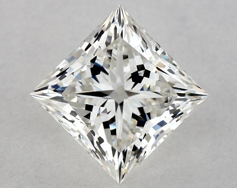 GIA 1.00 Carat H-VVS2 Ideal Cut Princess Diamond