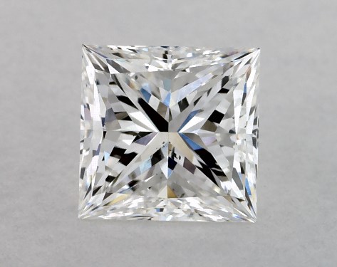 GIA 1.00 Carat E-VS2 Ideal Cut Princess Diamond