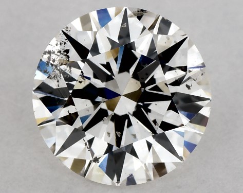 GIA 1.00 Carat H-SI2 Excellent Cut Round Diamond