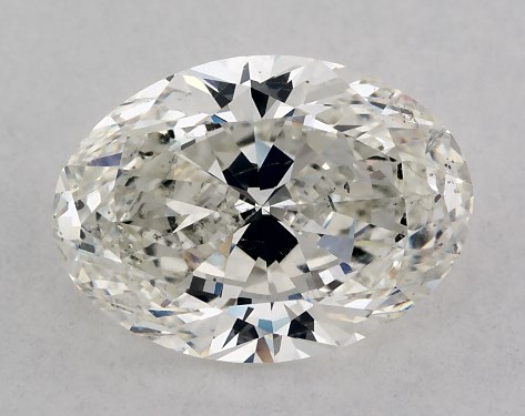 GIA 2.00 Carat J-SI2 Ideal Cut Oval Diamond