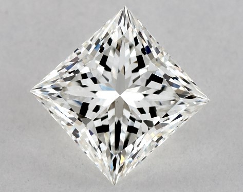 GIA 1.00 Carat H-VS2 Ideal Cut Princess Diamond