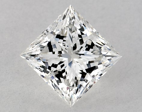 GIA 1.00 Carat F-VS2 Ideal Cut Princess Diamond