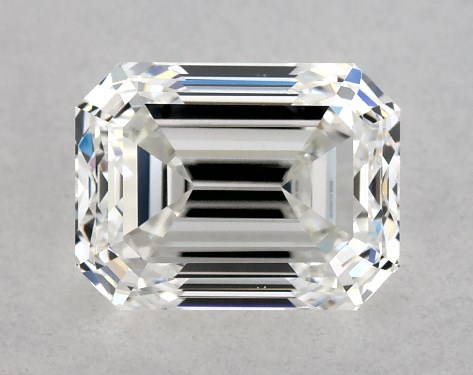 GIA 1.00 Carat F-VS2 Very Good Cut Emerald Diamond