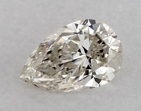 GIA 1.00 Carat K-SI2 Very Good Cut Pear Diamond