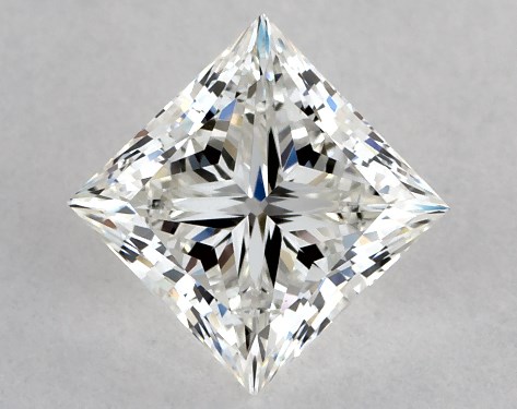 GIA 1.01 Carat H-VS1 Ideal Cut Princess Diamond