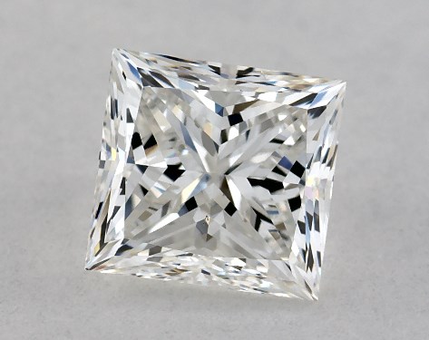 GIA 1.00 Carat F-VS2 Very Good Cut Princess Diamond