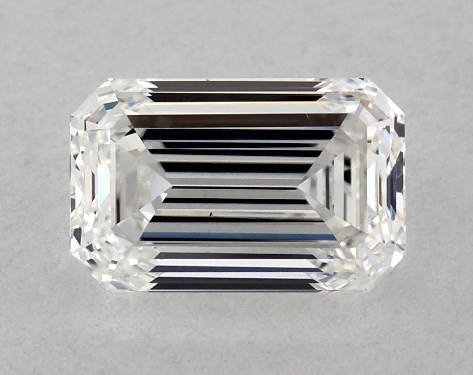 GIA 1.00 Carat D-VS1 Very Good Cut Emerald Diamond