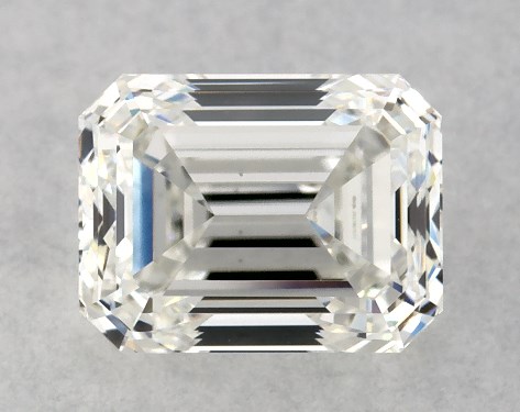 GIA 1.00 Carat H-VS2 Very Good Cut Emerald Diamond
