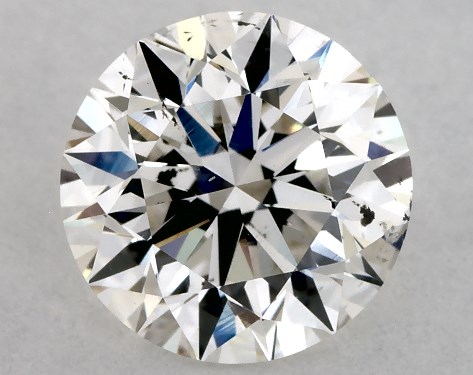 GIA 1.00 Carat H-SI2 Excellent Cut Round Diamond