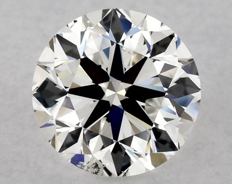 GIA 1.00 Carat H-SI2 Very Good Cut Round Diamond