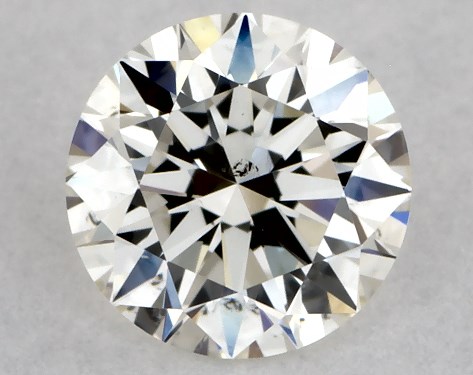 GIA 0.34 Carat J-SI1 Excellent Cut Round Diamond