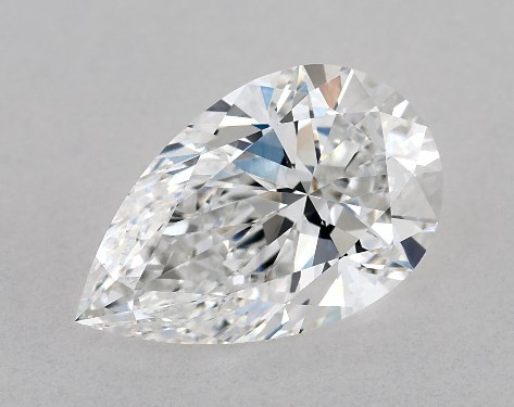 GIA 2.85 Carat E-VVS2 Ideal Cut Pear Lab-Grown Diamond