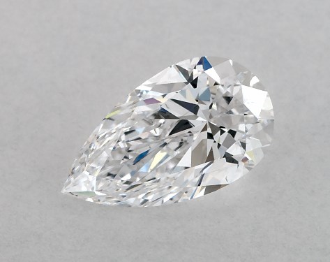 GIA 0.50 Carat D-VS2 Ideal Cut Pear Diamond