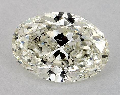 GIA 2.00 Carat K-SI2 Very Good Cut Oval Diamond