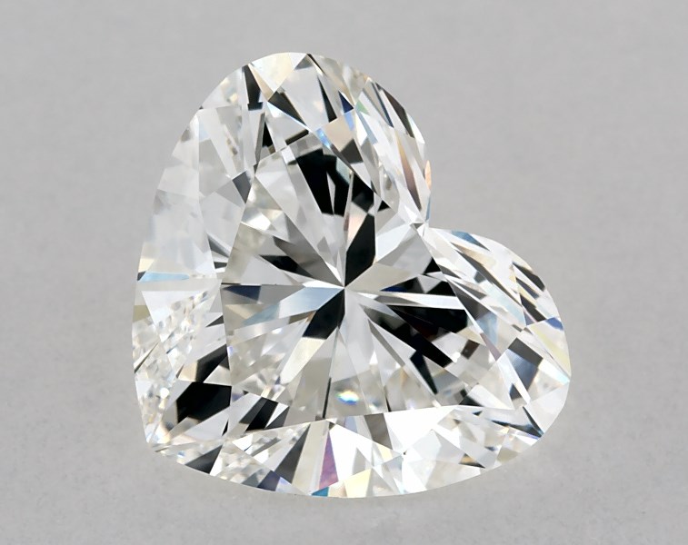 2.86 carat heart diamond, H VS1