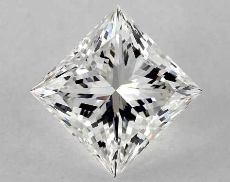 GIA 1.08 Carat H-VS2 Ideal Cut Princess Diamond