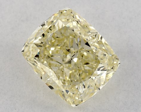 GIA 1.14 Carat Fancy Light Yellow-VS2 Cushion Modified Cut Diamond