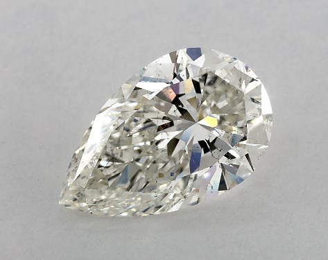 GIA 2.51 Carat J-SI2 Ideal Cut Pear Diamond