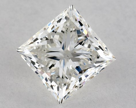 GIA 1.00 Carat H-VS2 Ideal Cut Princess Diamond