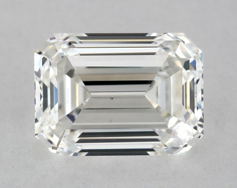 GIA 1.00 Carat H-VS1 Ideal Cut Emerald Diamond