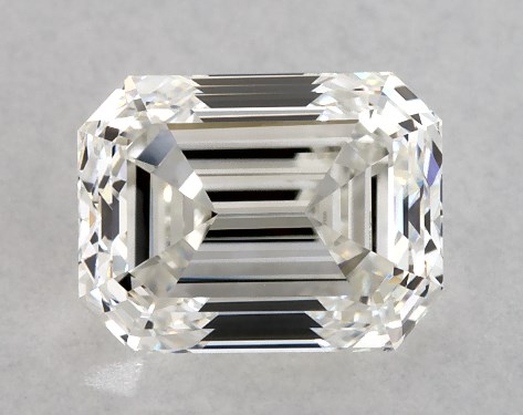GIA 1.00 Carat H-VVS2 Very Good Cut Emerald Diamond