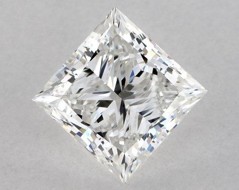GIA 1.00 Carat G-VS2 Ideal Cut Princess Diamond
