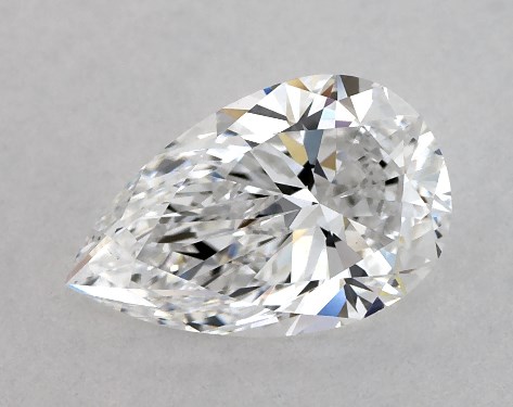 GIA 1.00 Carat D-VS2 Ideal Cut Pear Diamond