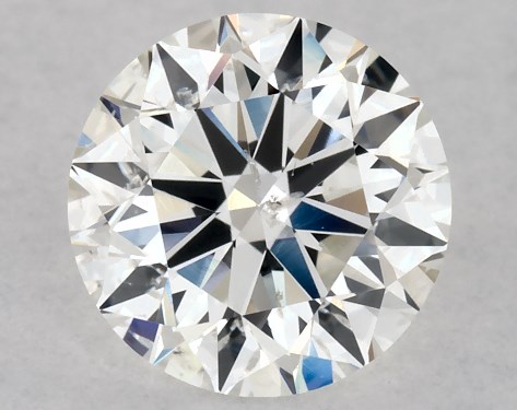 GIA 1.00 Carat H-SI2 Very Good Cut Round Diamond