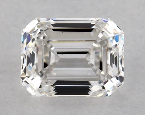 GIA 1.00 Carat F-VS2 Very Good Cut Emerald Diamond