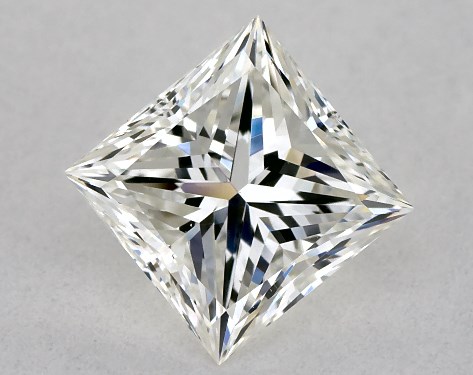 GIA 1.00 Carat H-VS1 Ideal Cut Princess Diamond