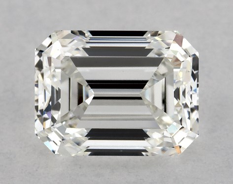 GIA 1.00 Carat H-VS1 Very Good Cut Emerald Diamond