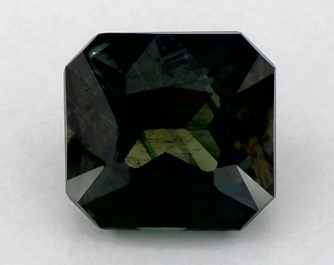 2.62 Carat Radiant Natural Green Sapphire