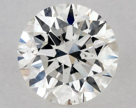 GIA 0.81 Carat H-SI1 Excellent Cut Round Diamond