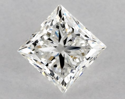 GIA 1.01 Carat H-VS2 Ideal Cut Princess Diamond