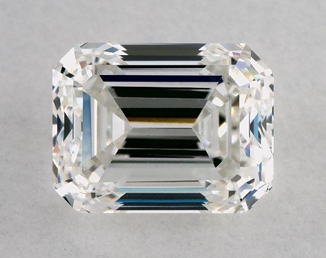 GIA 1.00 Carat H-VS1 Very Good Cut Emerald Diamond