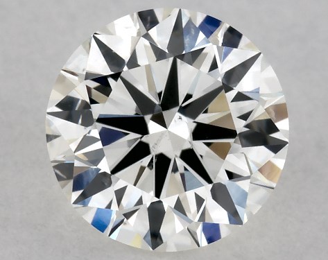 GIA 0.80 Carat H-SI1 Excellent Cut Round Diamond