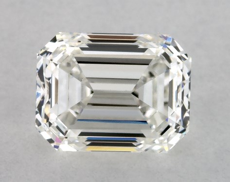 GIA 1.00 Carat H-VVS2 Very Good Cut Emerald Diamond