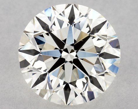GIA 1.00 Carat H-VS1 Very Good Cut Round Diamond