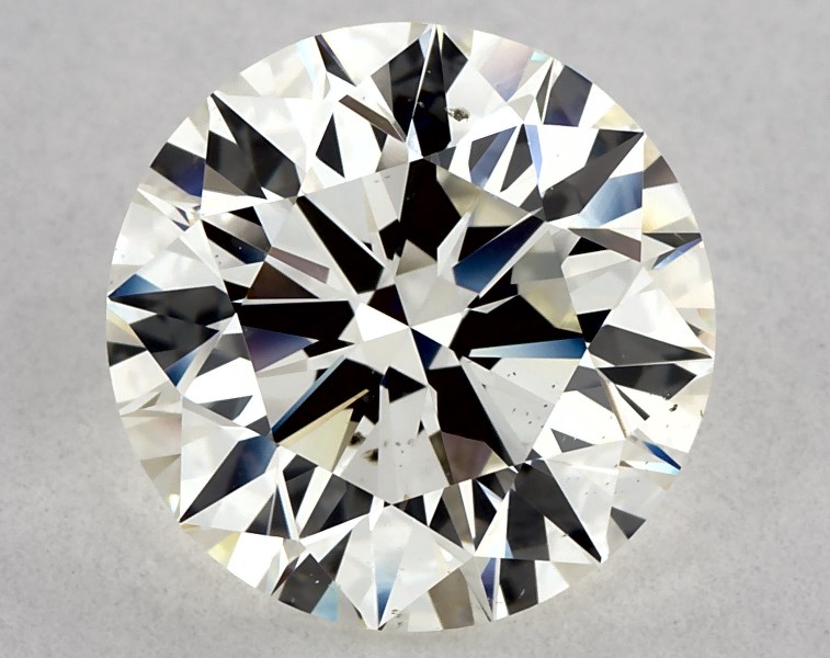 2.7 carat round diamond, I SI1