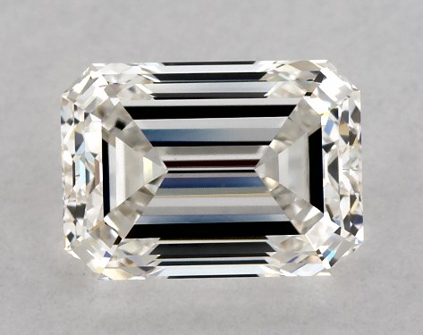 GIA 1.00 Carat H-VS1 Very Good Cut Emerald Diamond