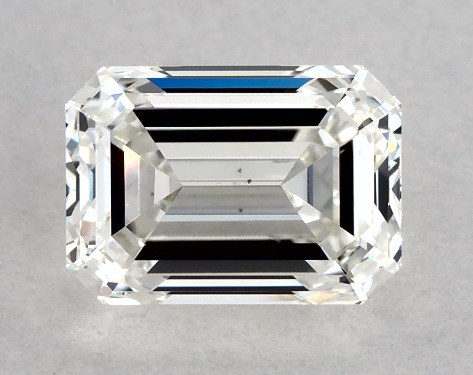 GIA 1.00 Carat H-VS2 Very Good Cut Emerald Diamond
