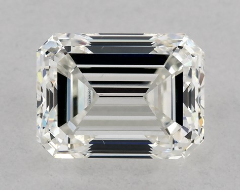 GIA 1.00 Carat H-VS2 Very Good Cut Emerald Diamond