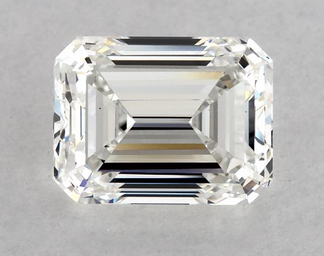 GIA 1.00 Carat H-VS1 Very Good Cut Emerald Diamond