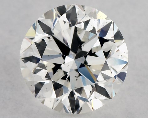 GIA 1.00 Carat H-SI1 Very Good Cut Round Diamond