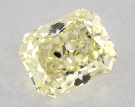GIA 0.32 Carat Fancy Yellow-VVS2 Radiant Cut Diamond