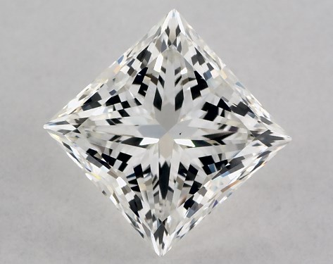 GIA 1.00 Carat H-VS1 Ideal Cut Princess Natural Diamond